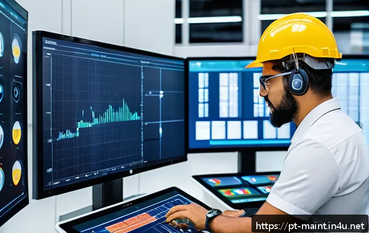 설비 유지보수 기술 트렌드 분석 - A high-tech industrial maintenance control room in Brazil, featuring diverse engineers wearing safet...